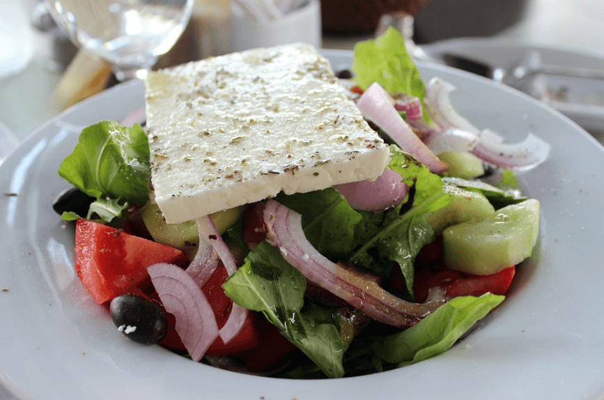 salad with feta cheese