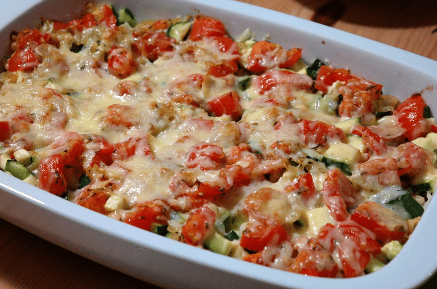 cheesy casserole dish