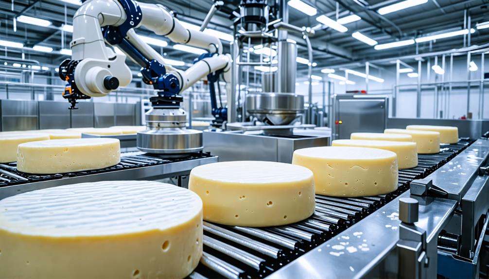 automated cheese manufacturing process