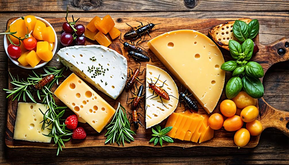 insect infused gourmet cheese