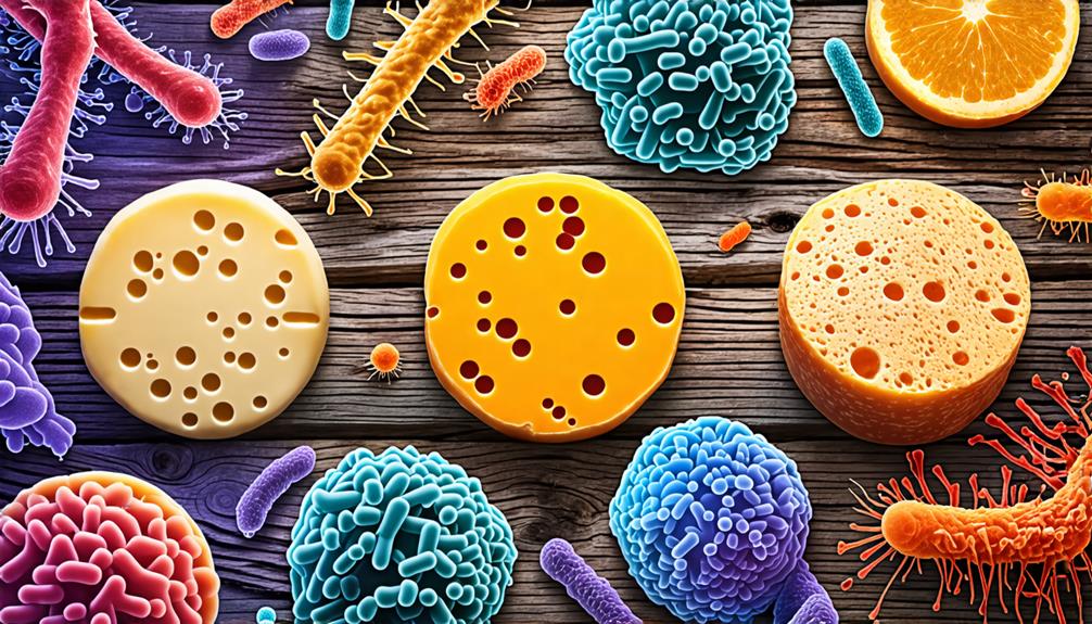 bacterial cultures in cheese