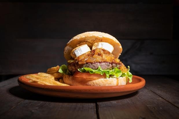 Goat cheese burger