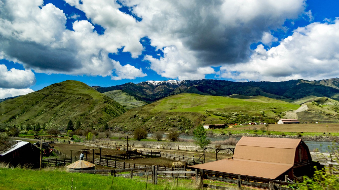 A mountainside vista in northern Idaho