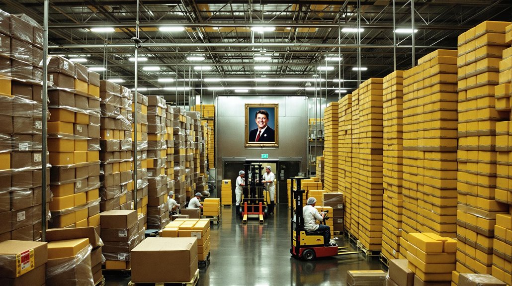 government cheese storage logistics