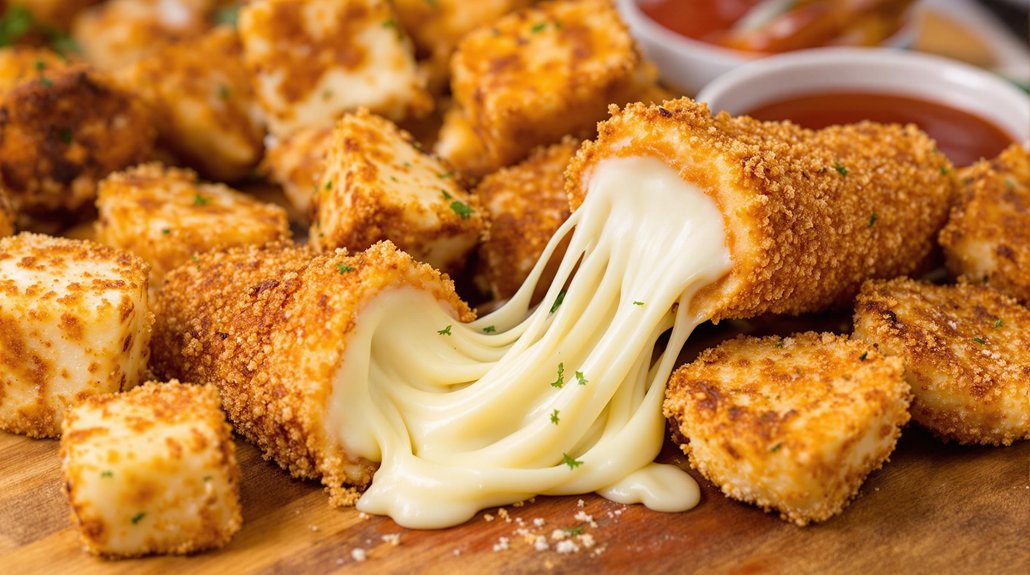 crisp exterior gooey interior proper breading