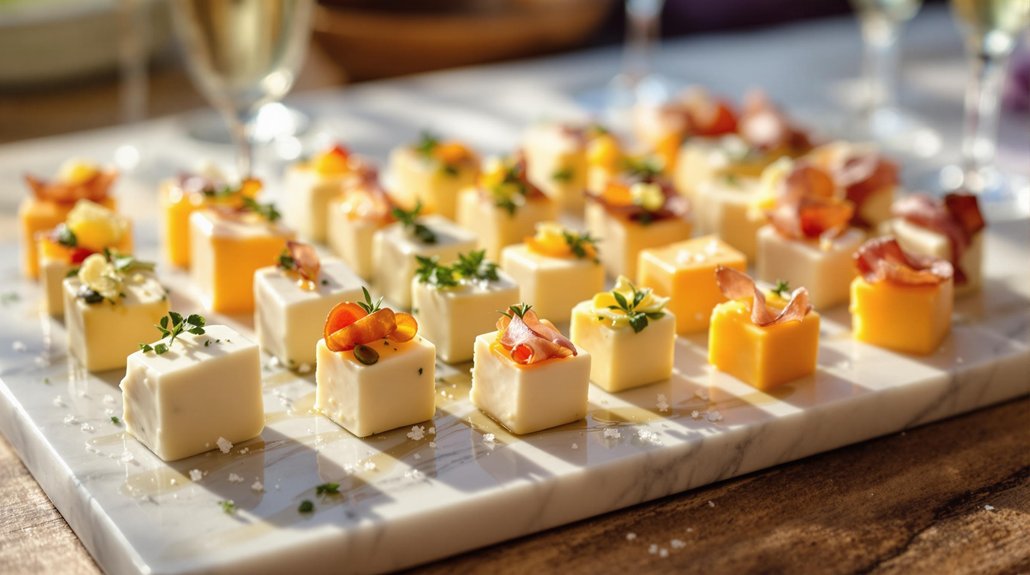 savory sophisticated visually striking gourmet hors d oeuvres