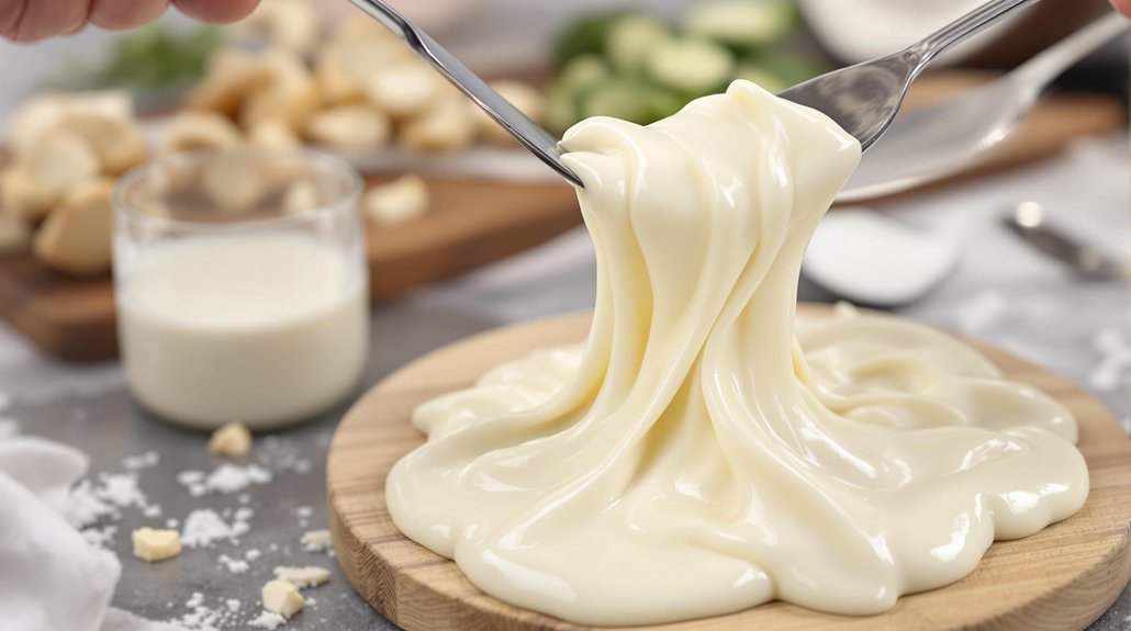 emulsion stabilized vegan mozzarella meltability enhancement