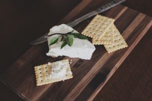 cheese with crackers and breads