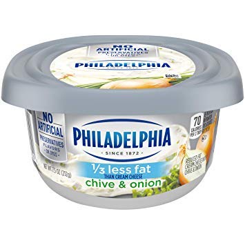Philadelphia Light Cream Cheese with Chive and Onion 