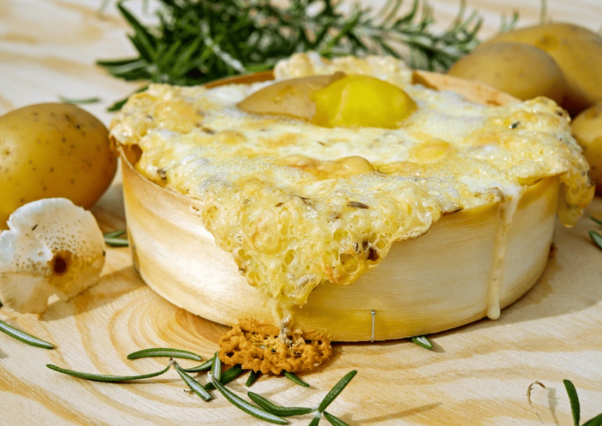 baked cheese with potato