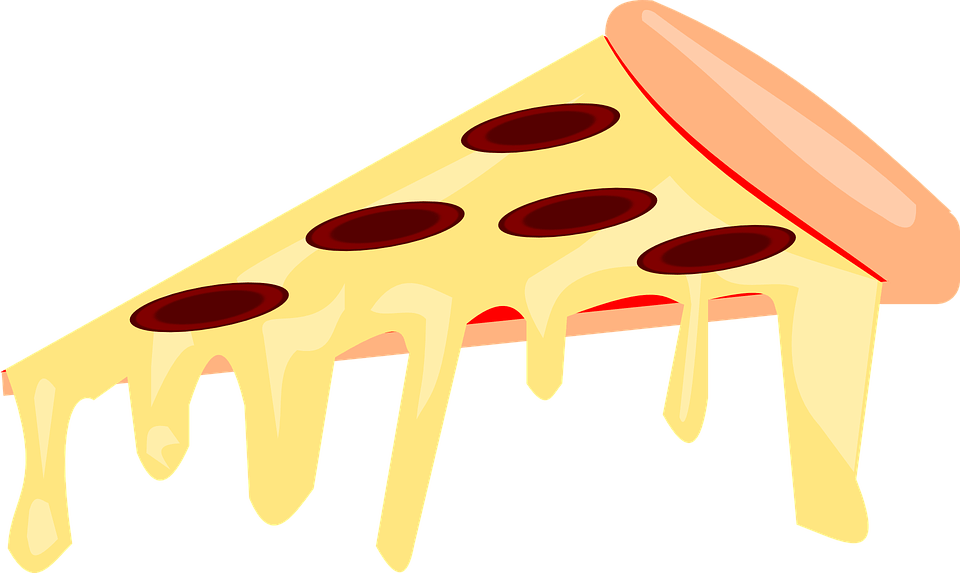 Melted cheese is used on pizzas. 