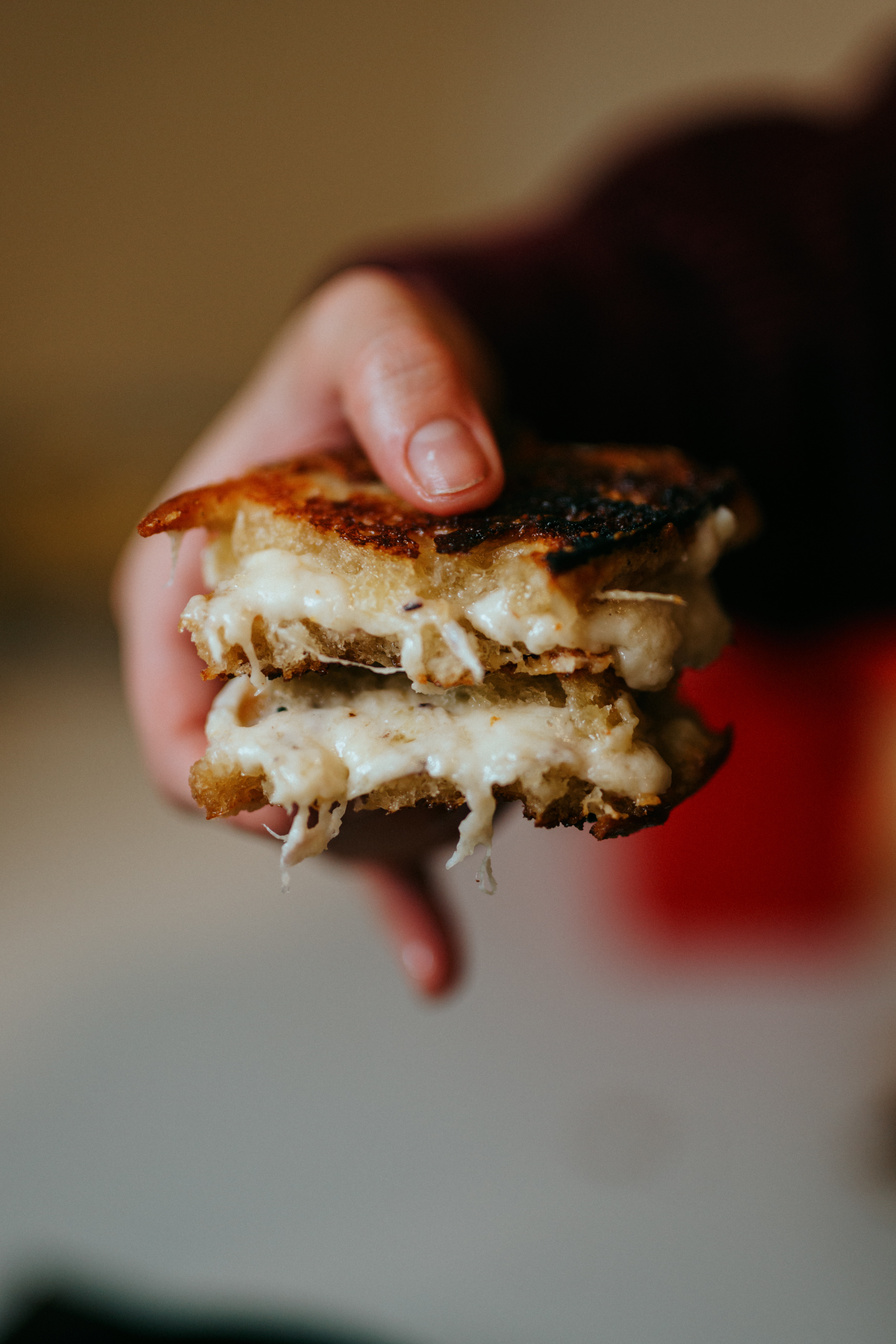 grilled cheese, burger, food images & pictures, sweets, brown backgrounds, people images & pictures, human, finger, bread